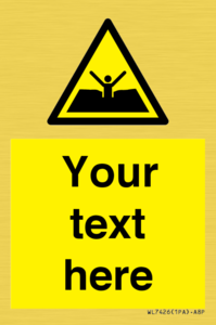 Custom Warning quicksand mud or silt